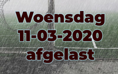 Afgelastingen 11 maart 2020