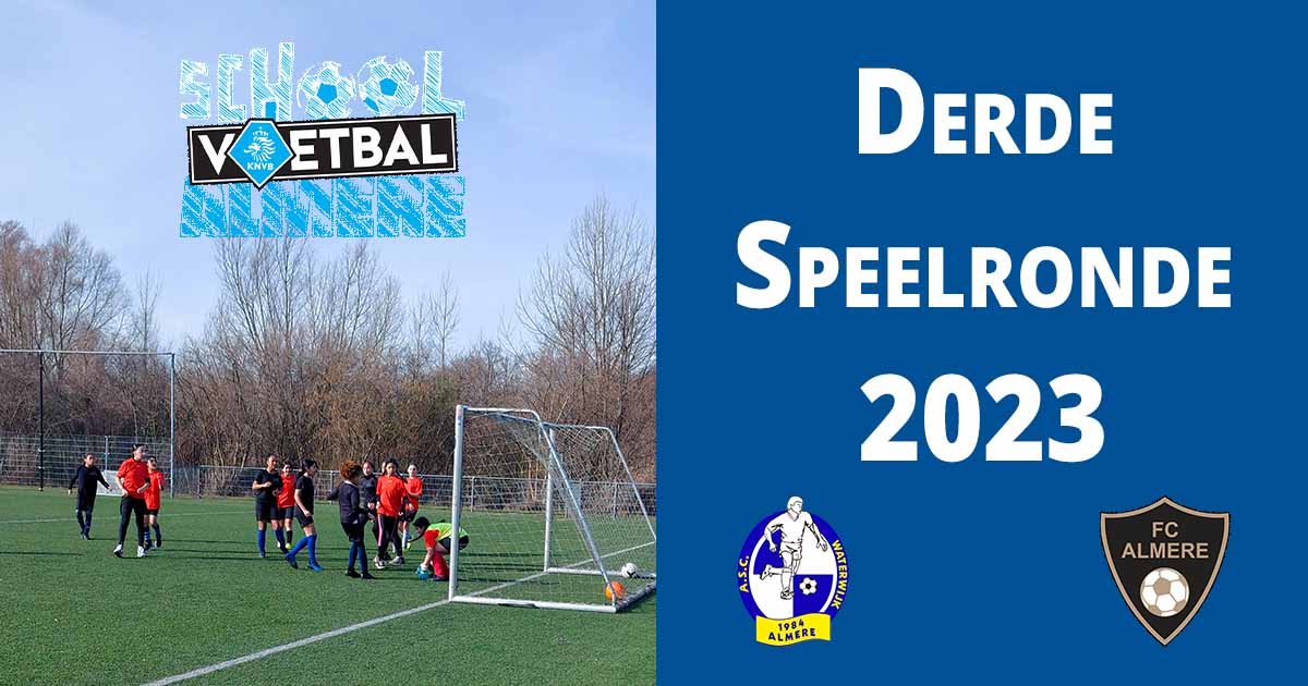 Schoolvoetbal Almere- derde speelronde 2023
