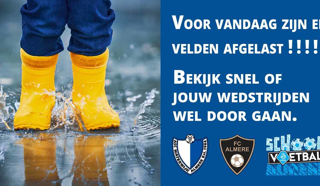 Locatie FC Almere afgelast